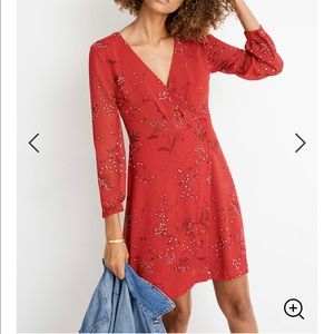 New 🌟 Madewell Hazelwood Wrap Front Mini Dress
